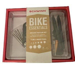 SCHWINN Bike Bicycle Essentials Deluxe Repair 11-in-1 Multi Tool Kit / Gift Set